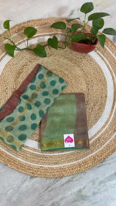 Maheshwari natural dye dress material